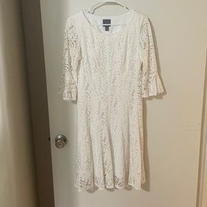 White dress used for bridal shower
